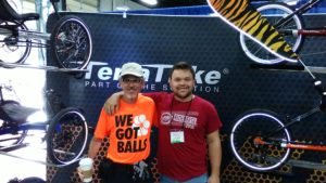 Micah at the TT booth